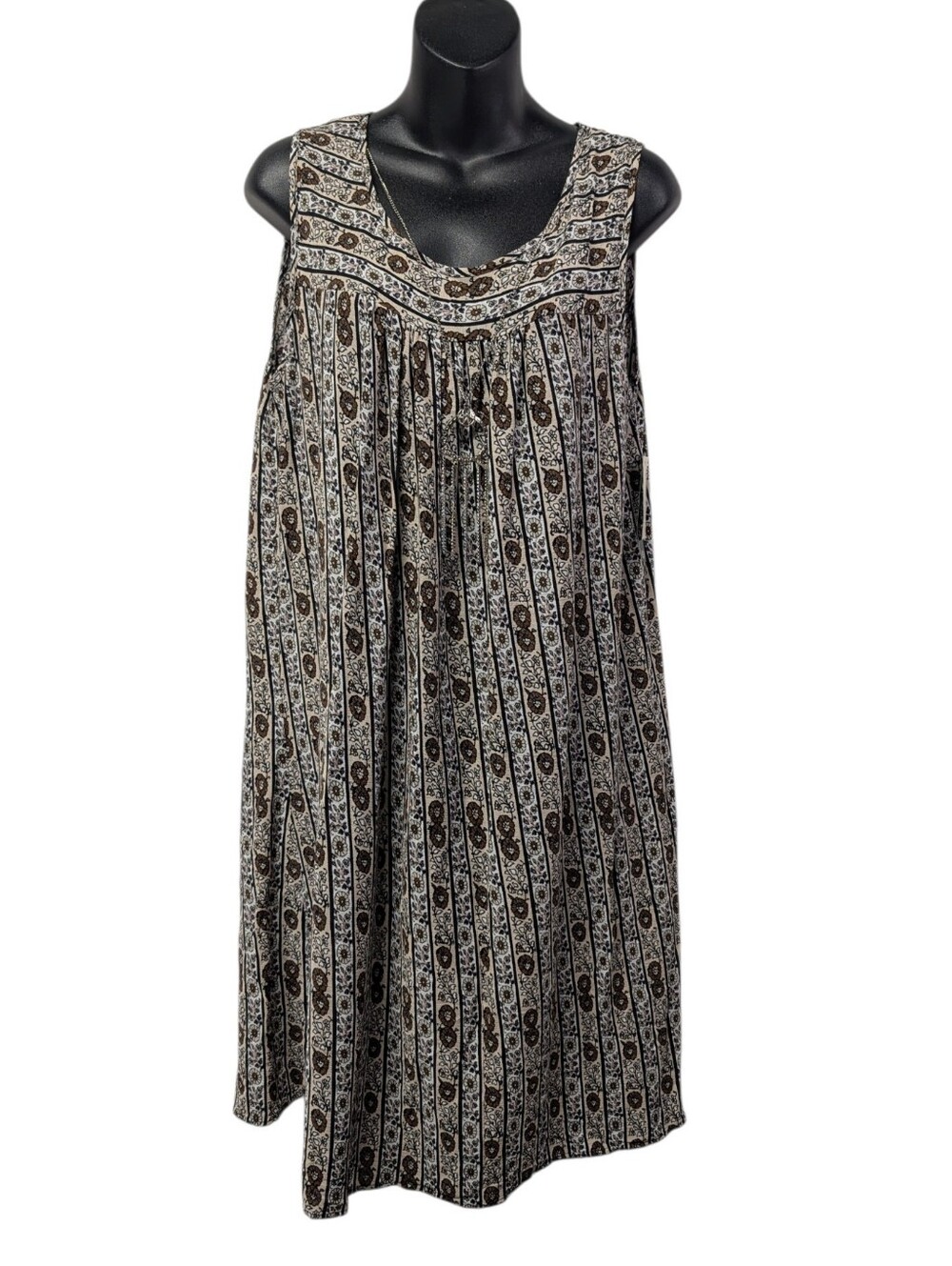 Studio Works Womens Petite PL Multicolor Floral Sleeveless A-Line Knee Dress NWT